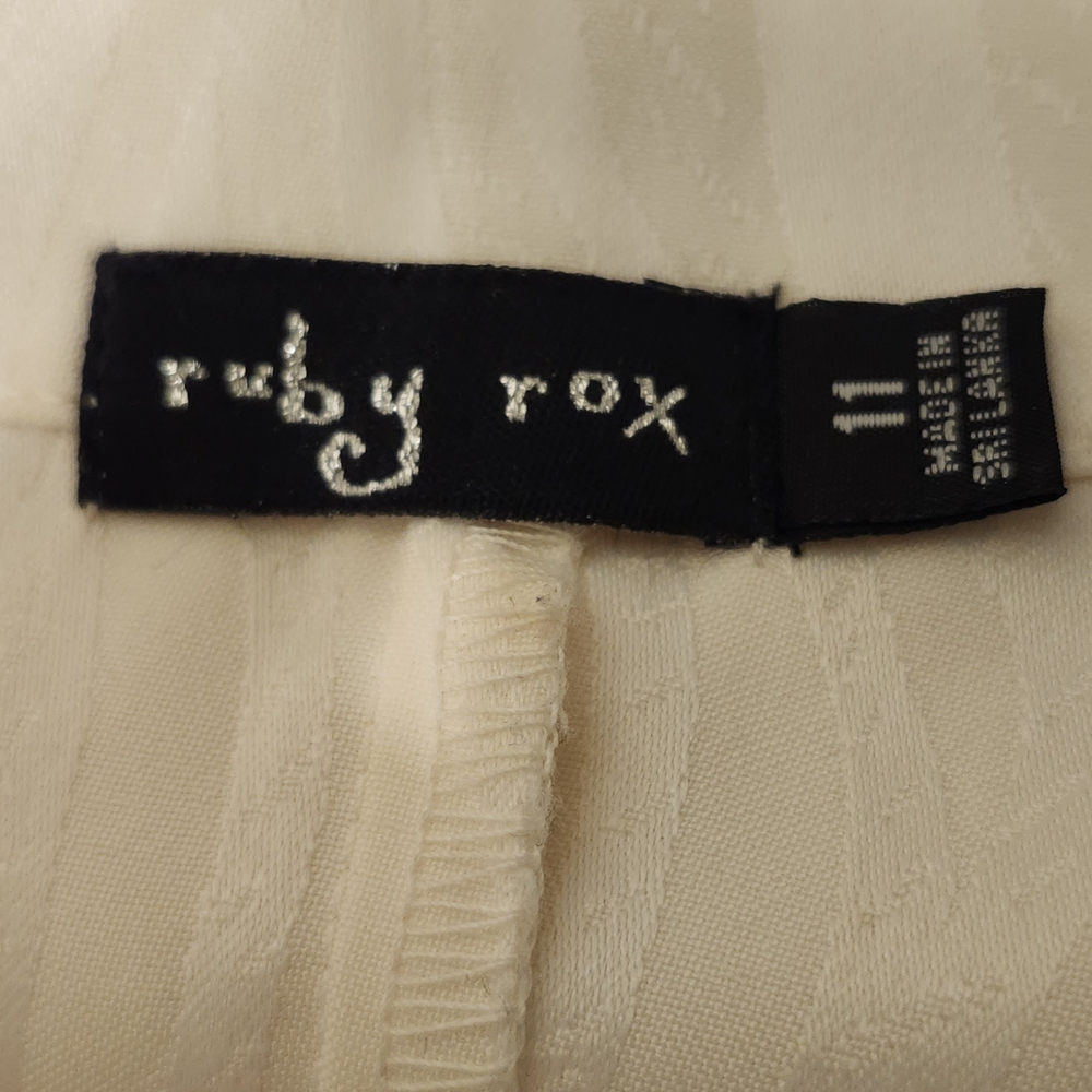 Ruby Rox Ivory Women's Suit Jacket - Picture 4 of 7